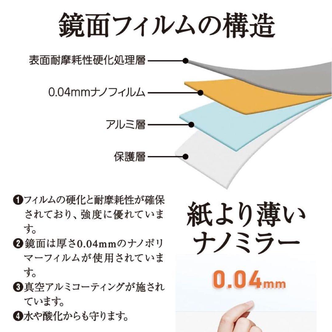 ダンスミラー 割れない鏡 幅100cmｘ160cm キャスター付き われない鏡黒