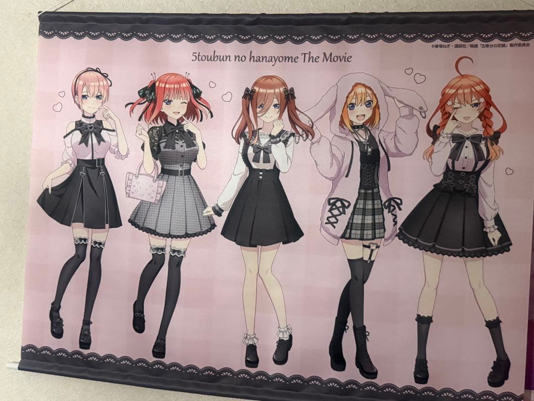 五等分の花嫁 タペストリー 4本