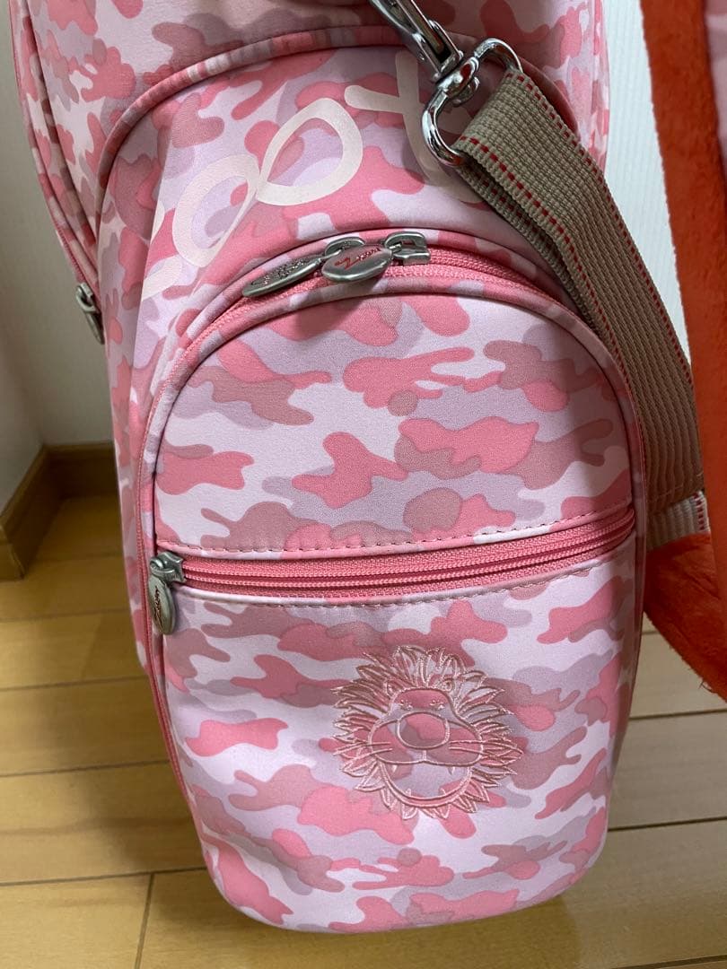 zooty キャディバッグ　ユウキウエサコ　monzee　モンジー迷彩ピンク