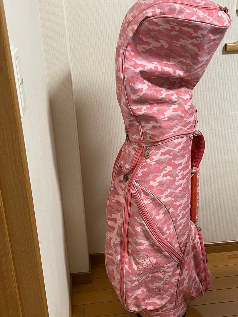 zooty キャディバッグ　ユウキウエサコ　monzee　モンジー迷彩ピンク