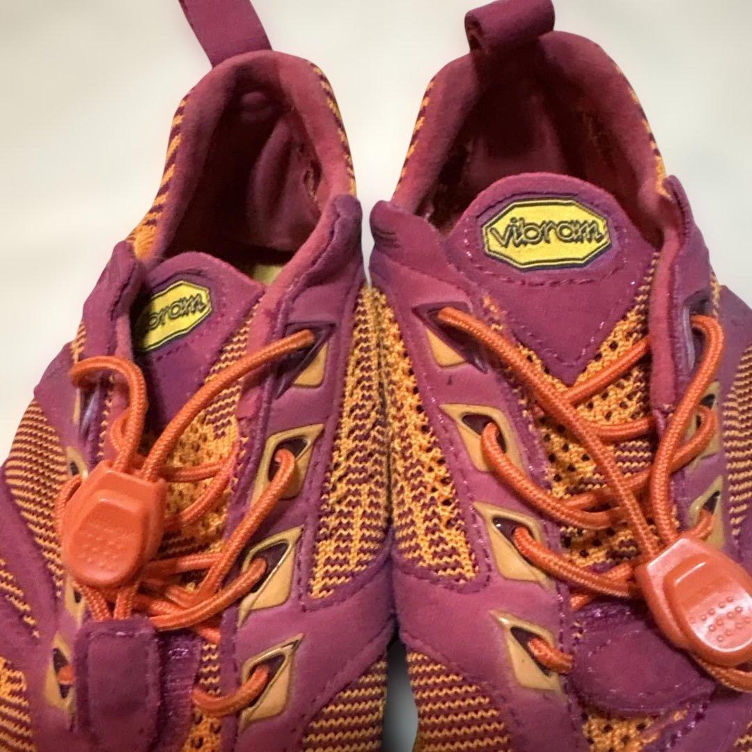 Vibram 5本指フィットネスシューズ オレンジ/パープル