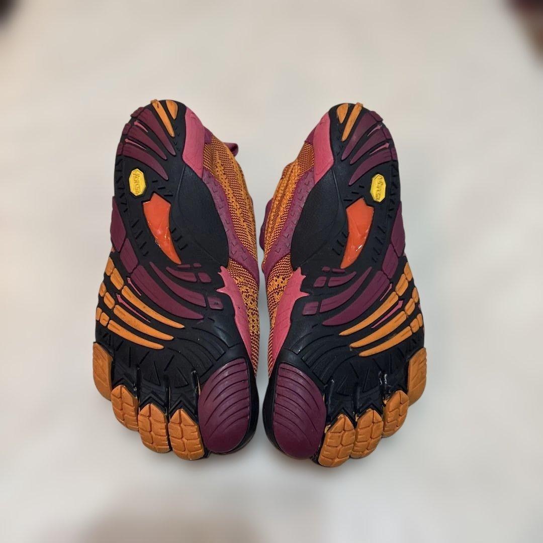 Vibram 5本指フィットネスシューズ オレンジ/パープル