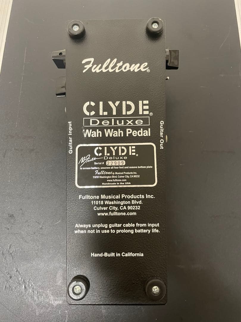 Fulltone Clyde Deluxe ワウペダル　ほぼ未使用