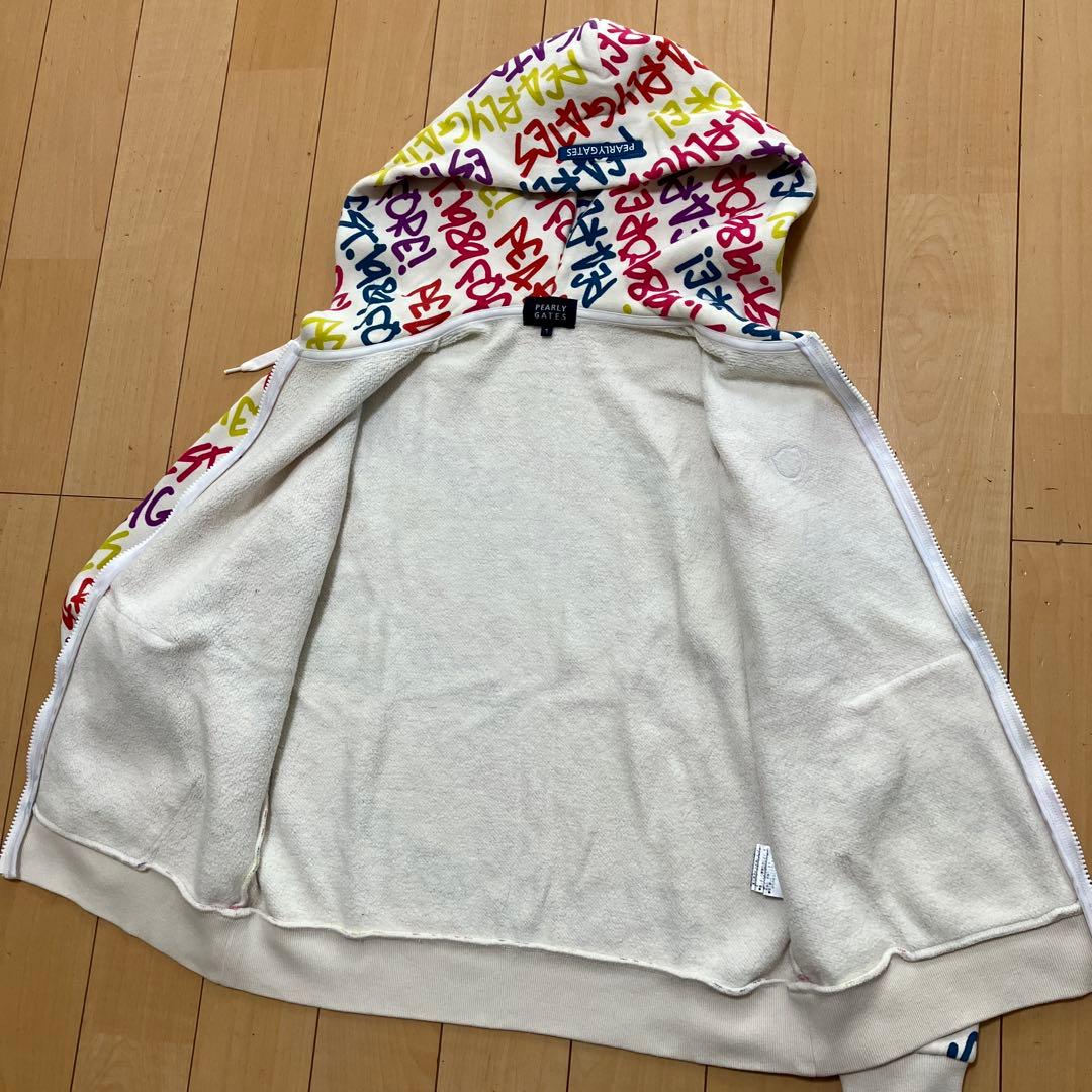 PEARLY GATES パーリーゲイツ　ジップパーカー　総柄　マルチカラー　1