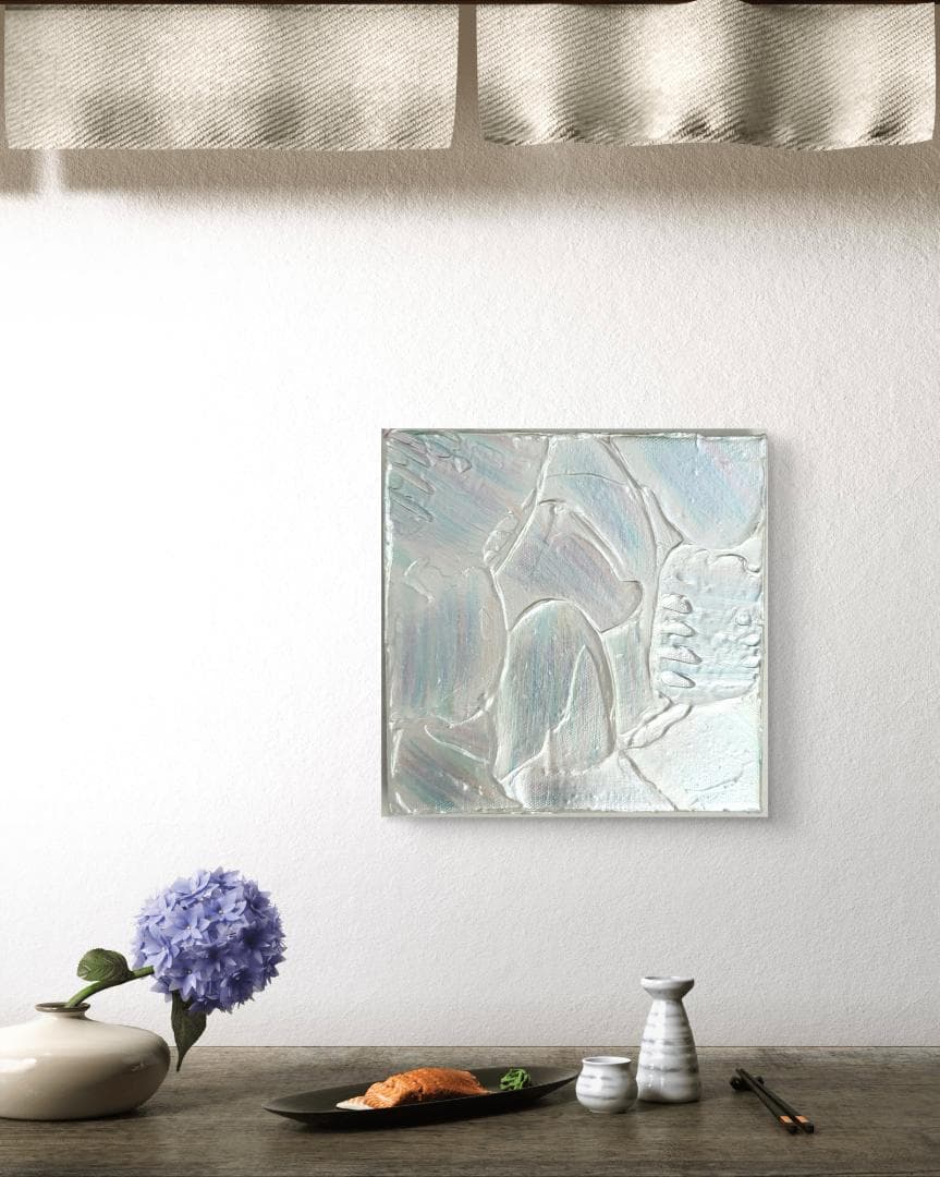 再生Ⅱ / テクスチャーアート 18×18㎝ S0 原画1点のみ モダンアート
