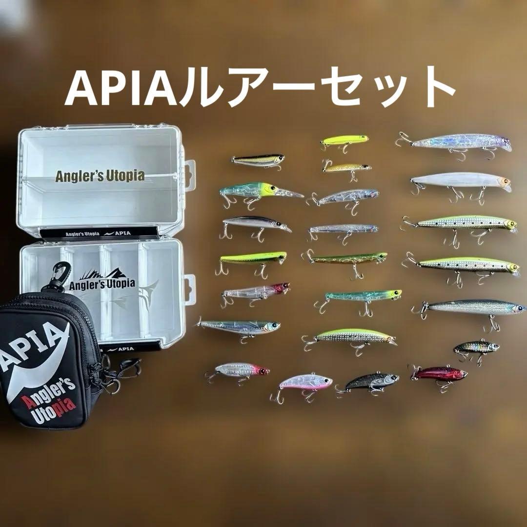 APIA アピア　ルアーセット　ケース、ポーチ付き　引退セット