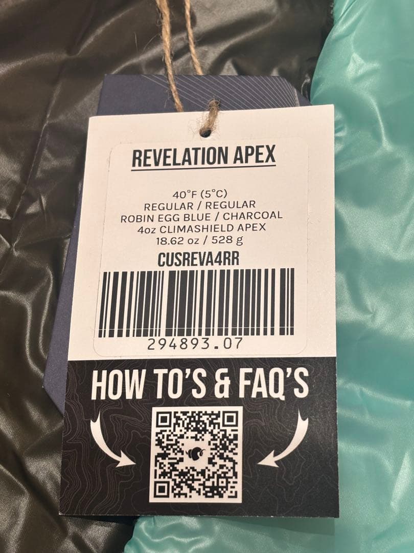 アウトドア寝具 Enlightened Equipment Revelation Apex 40