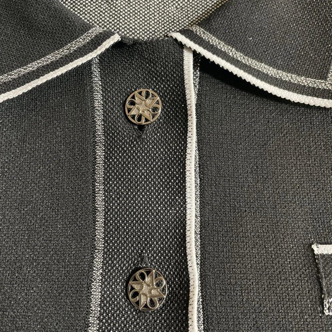 St Andrews ブラック ポロシャツ L