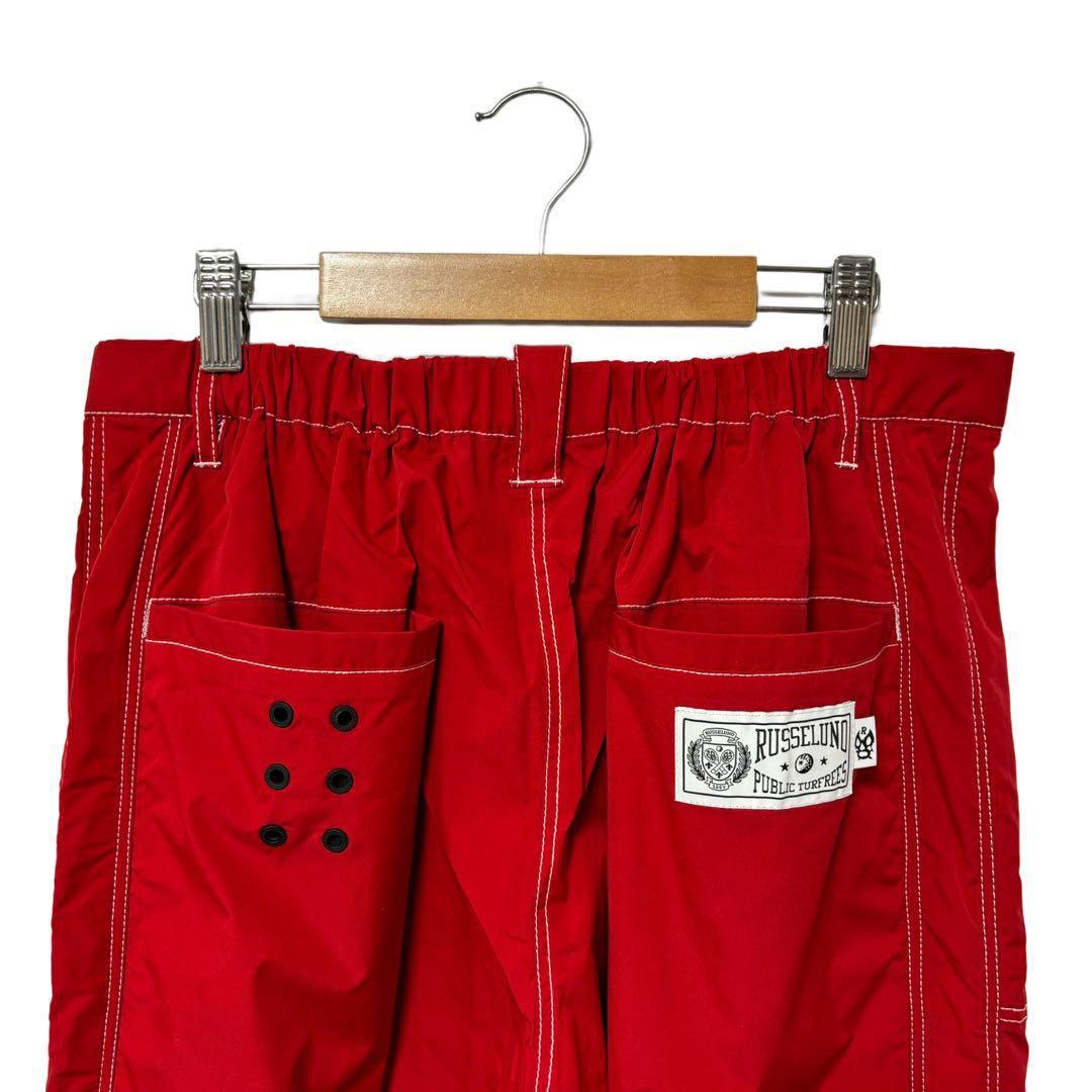 新品 ラッセルノ ゴルフ ウィンド ストップ ロング パンツ レッド L 5