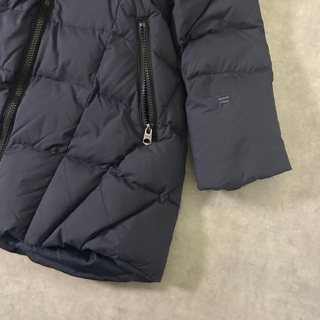【FILA GOLF】美シルエット ダウンコート M 紺 ネイビー ゴルフ