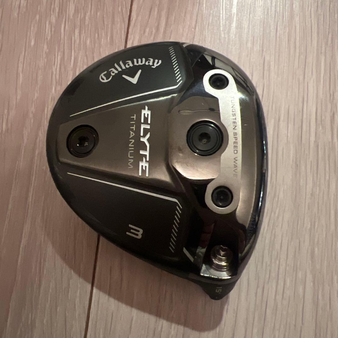 ヘッドのみ キャロウェイ ELYTE チタニウム 3W 15度