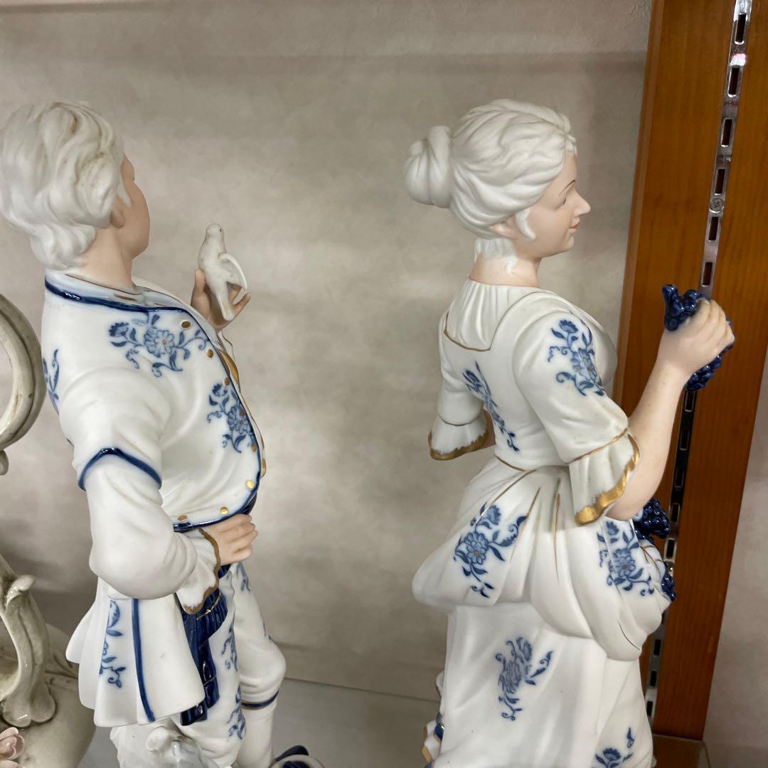 インテリア　陶製　人形　洋風