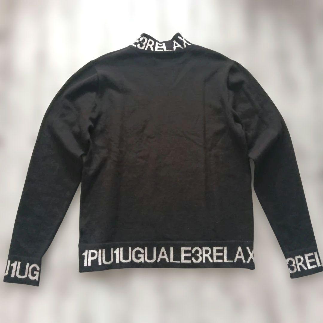 1PIU1UGUALE3Relax ブラック ハイネック L 美品