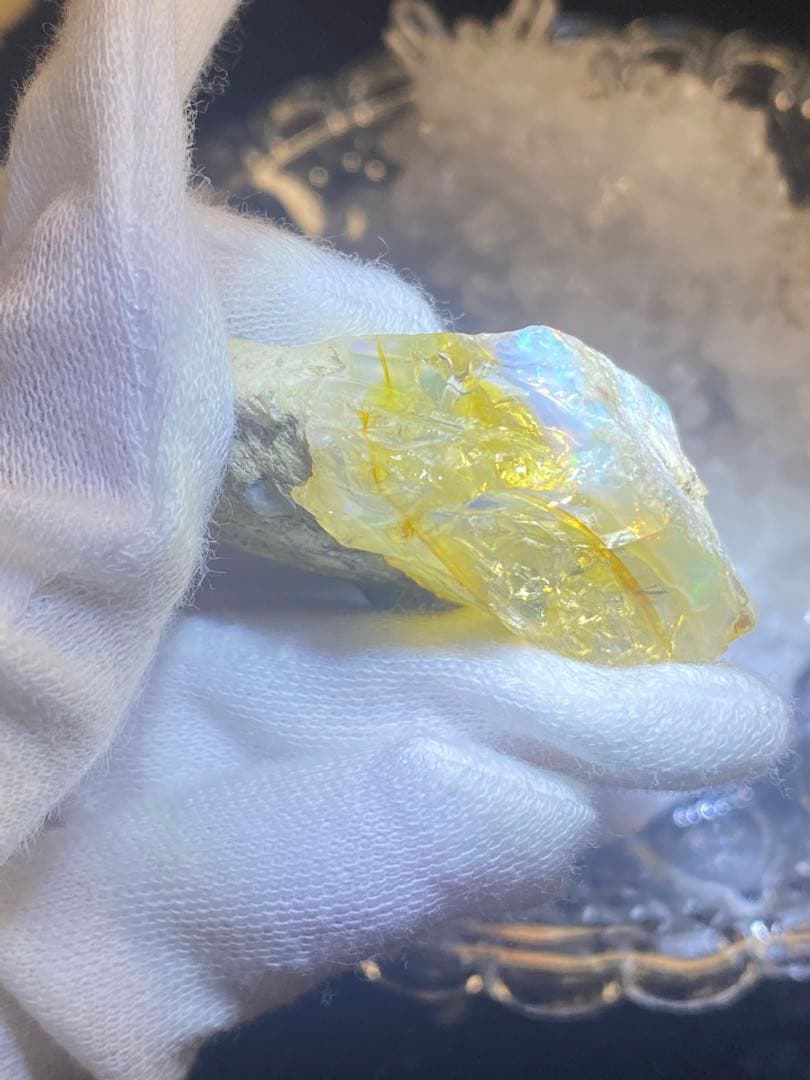 【100CT】特大エチオピア産オパール 原石 （37×39×16mm）写真加工無