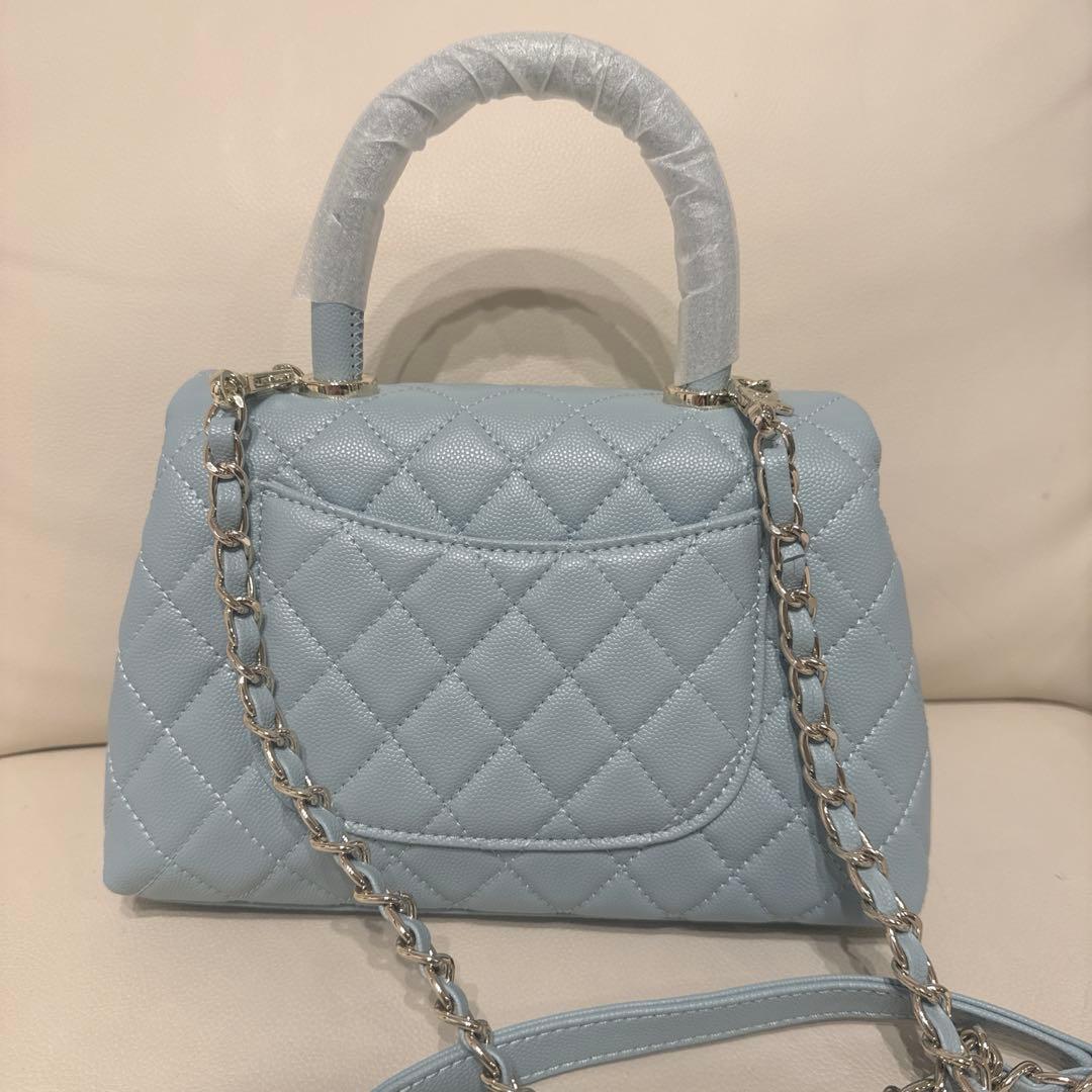 大人気水色‼️CHANEL ココハンドル　24センチ　ノベルティ