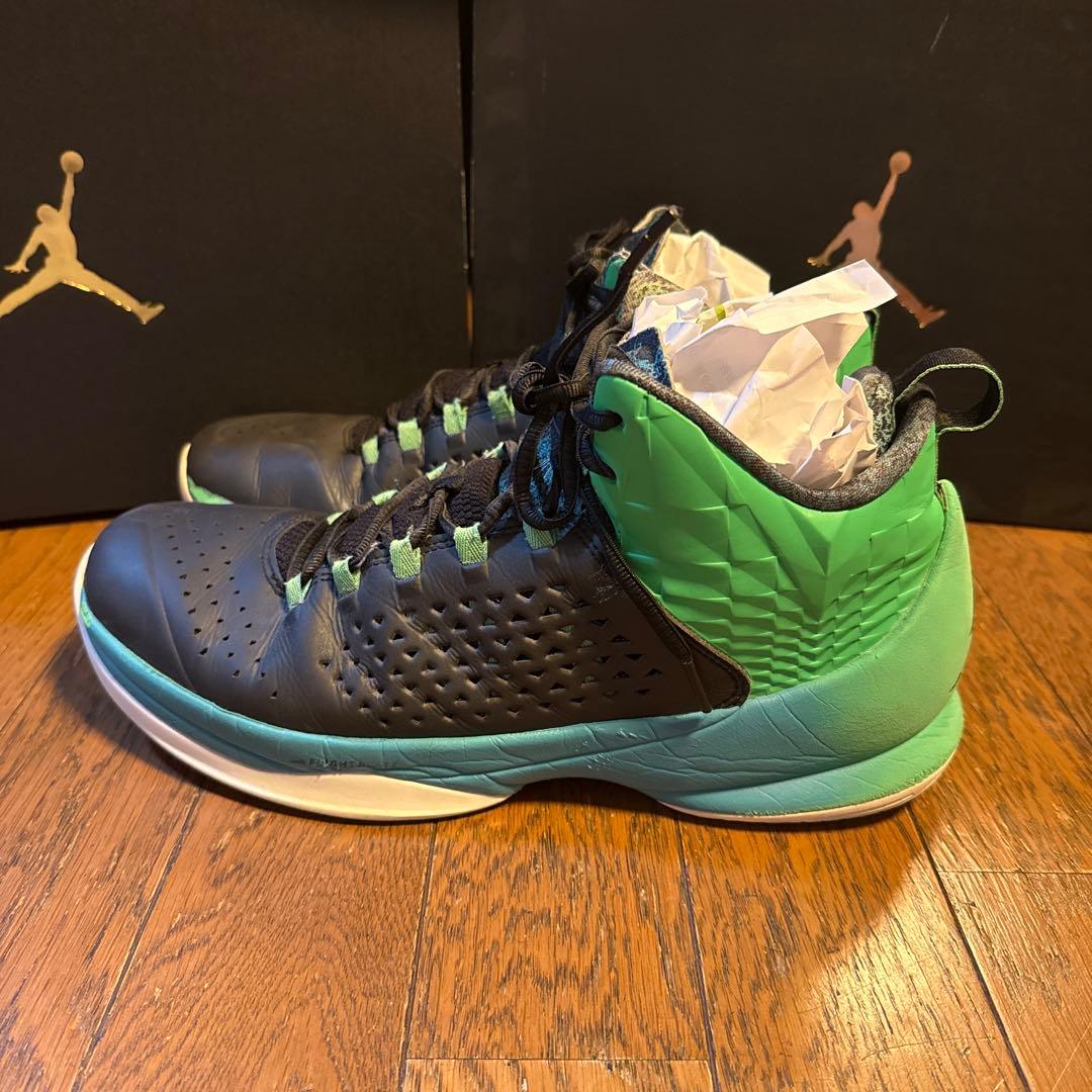 Jordan バスケットボールシューズ 黒/緑