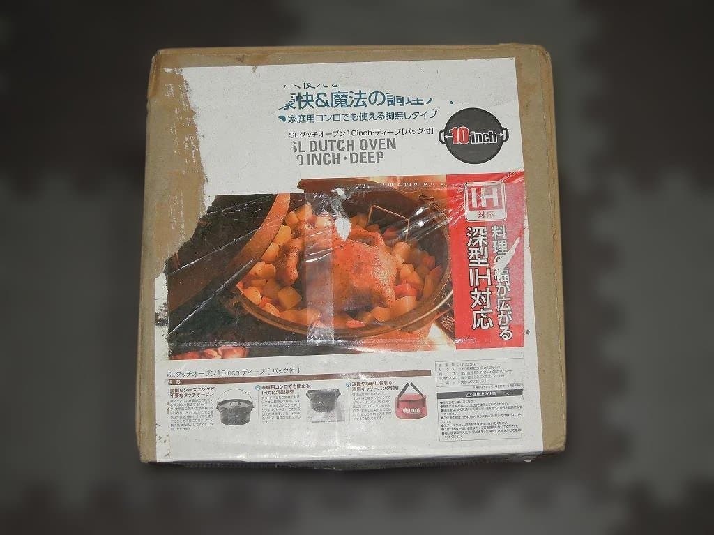 新品未使用　ロゴス　SLダッチオーブン10inch・ディープ（バッグ付き）