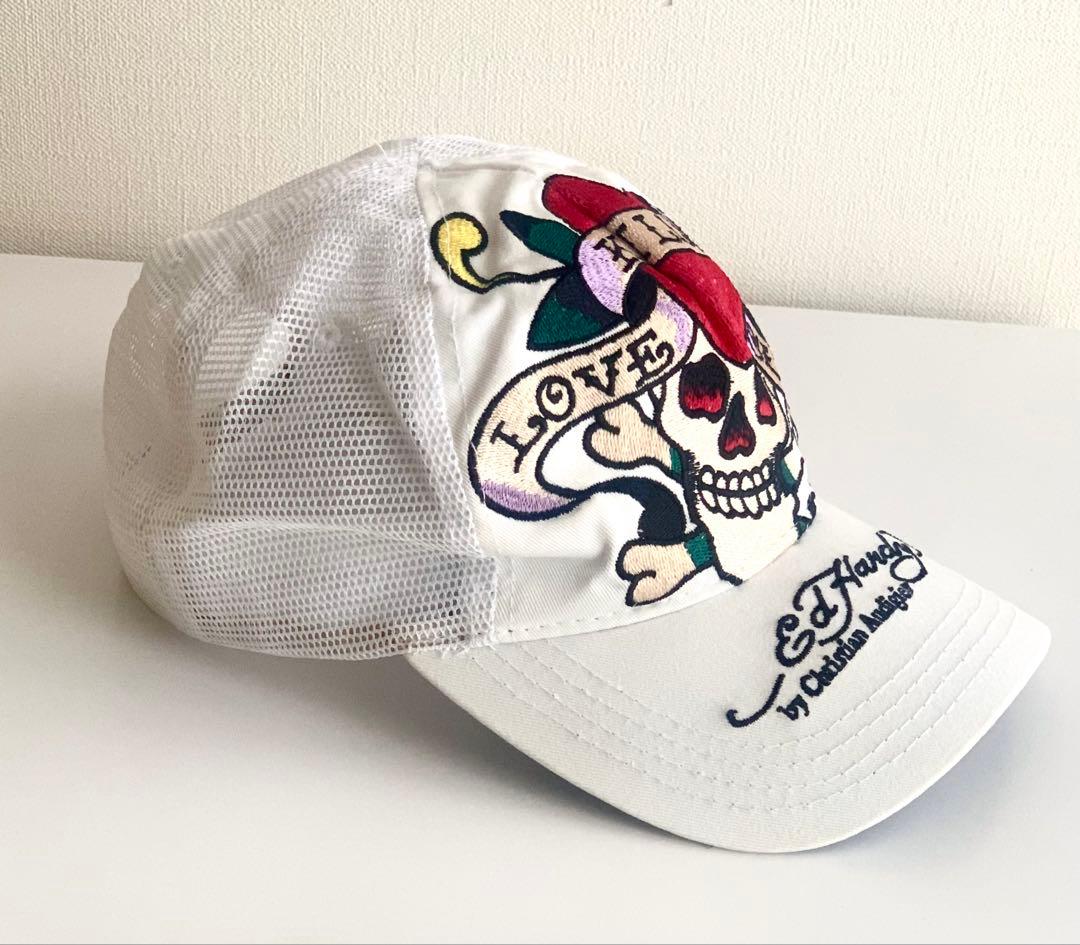 Ed Hardy スカル刺繍キャップ