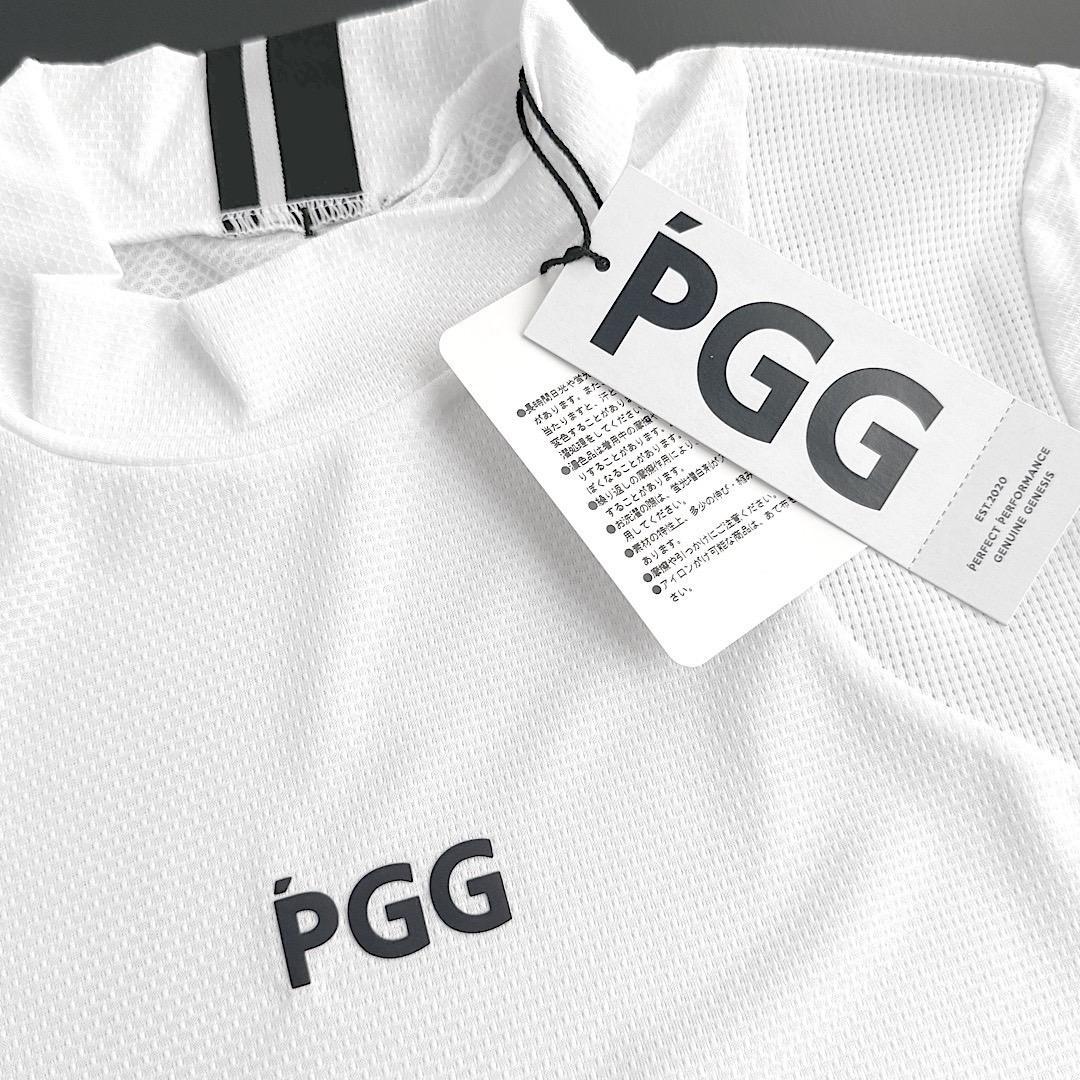 128 PGG 新品タグ付き 半袖モックネック レディース 白 サイズ0 S