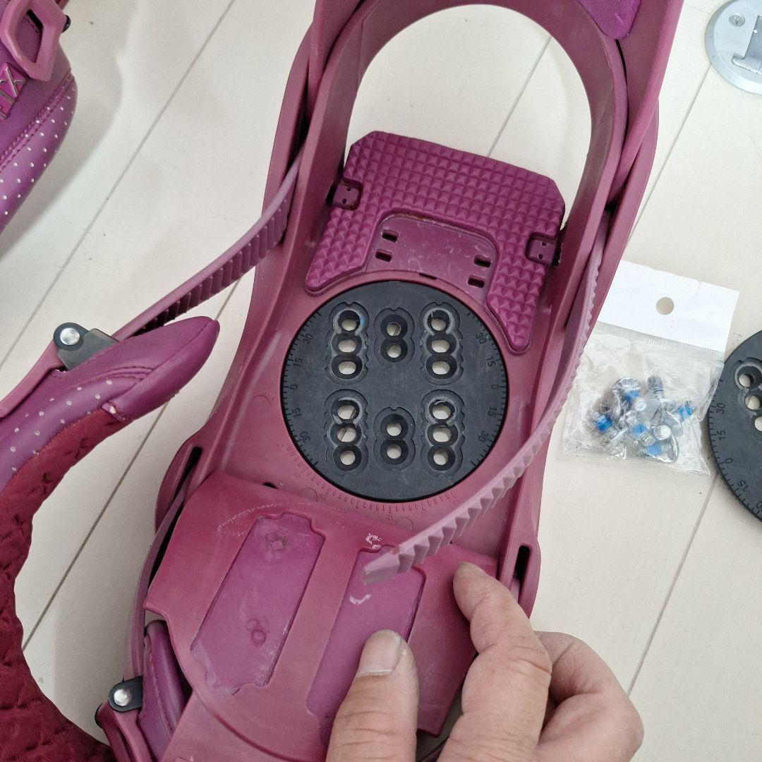 Fix Binding Co スノーボードビンディング パープル　Mサイズ美品