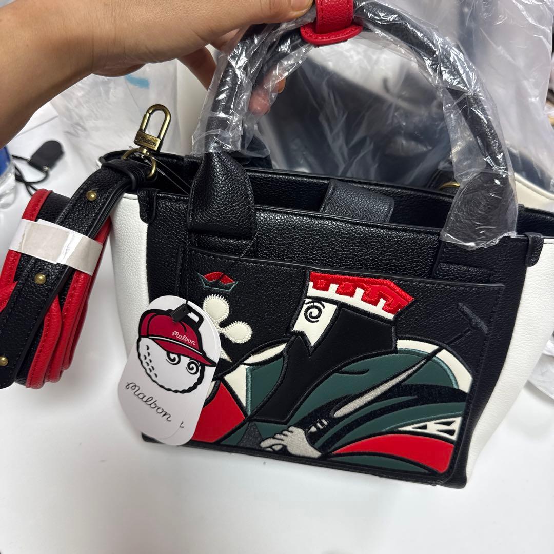 Malbon トランプデザイン バッグ　ゴルフバッグ2WAY ショルダー付