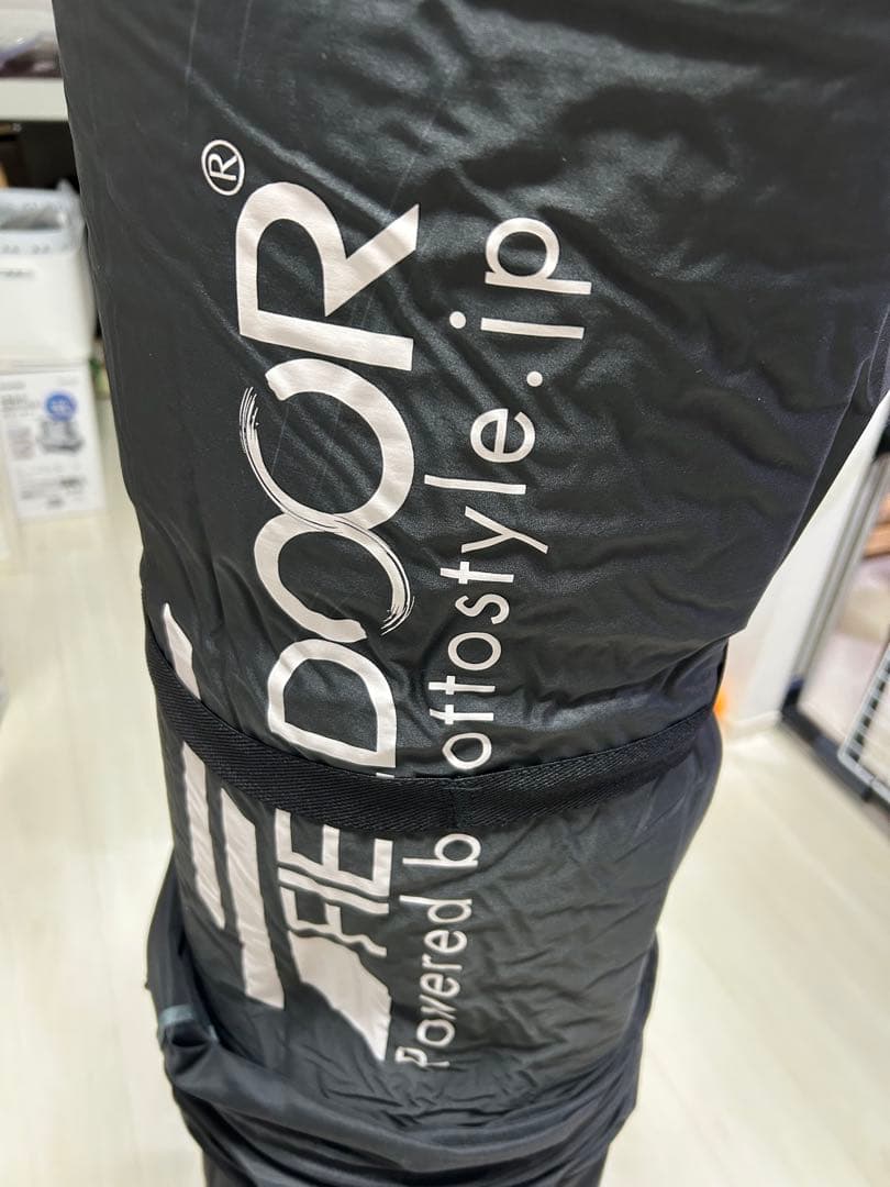 FIELDOOR 車中泊マット Lサイズ 厚さ10cm ブラック