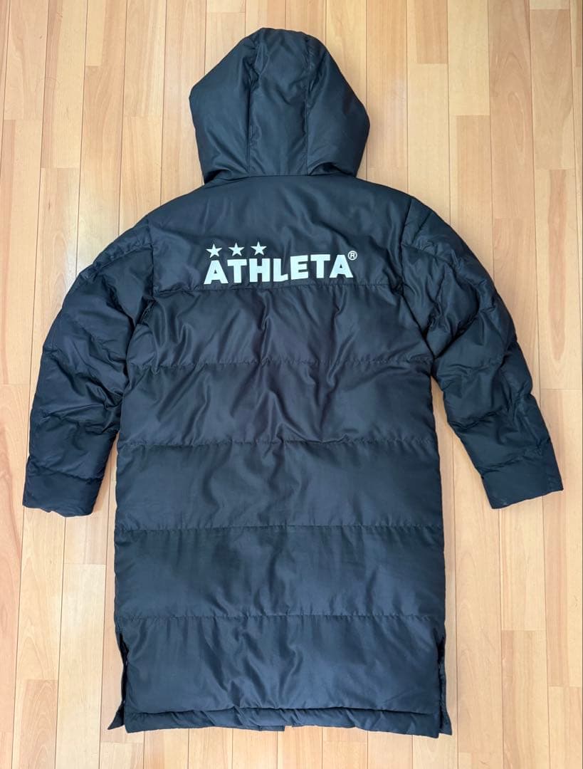 アスレタ　ATHLETA ベンチコート160cm ブラック　黒