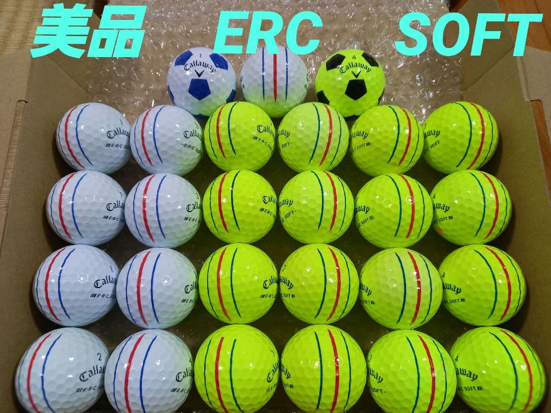 美品キャロウェイ ERC SOFT トリプルトラック ロストボール 27球