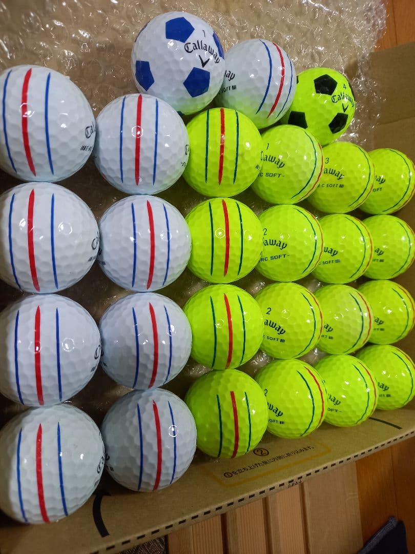 美品キャロウェイ ERC SOFT トリプルトラック ロストボール 27球
