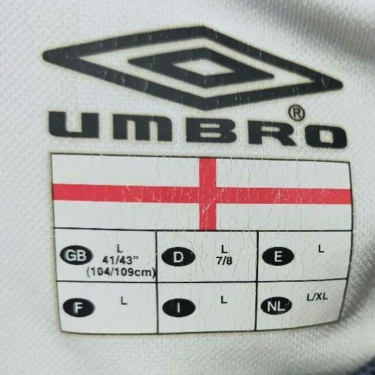 【美品】イングランド代表 2002日韓W杯モデル Lサイズ