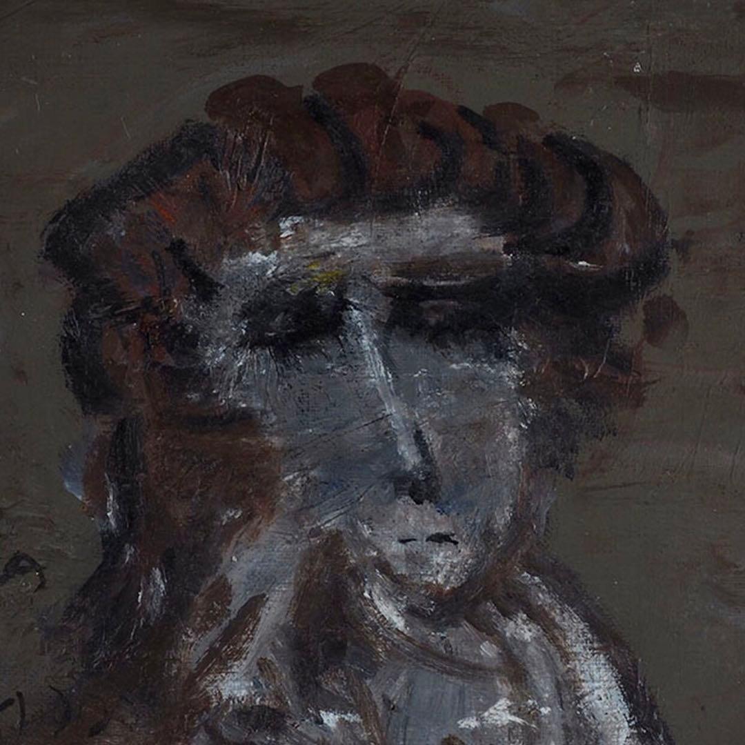 【模写】織田廣喜「MARIA」油彩 F3号(40×45cm) 非美人画 送料込み