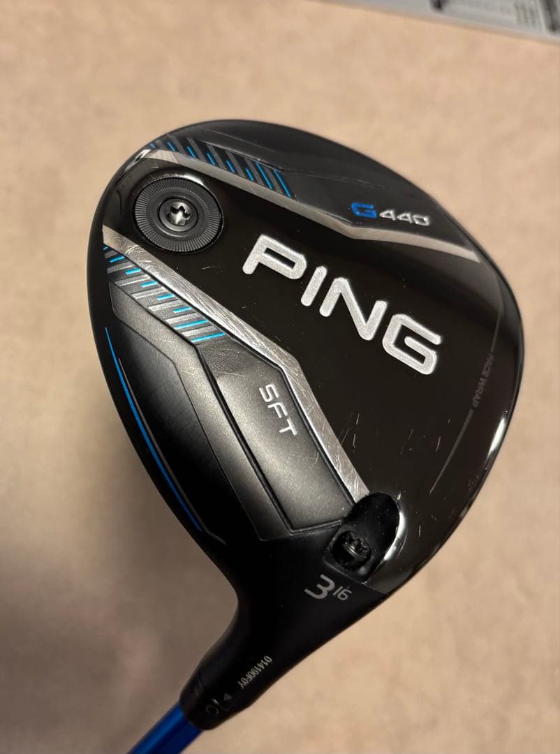 中古美品 ピンG440 SFT FW 3W ALTA J CB BLUE S