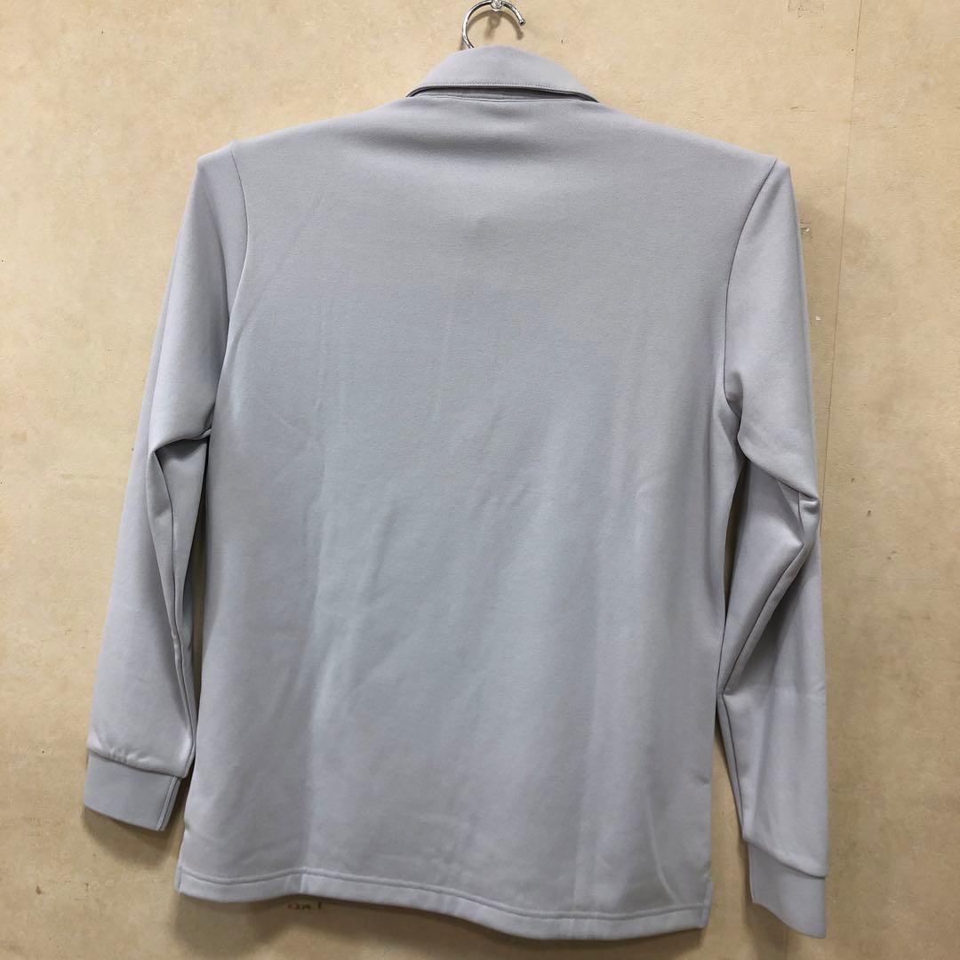 Munsingwear メンズゴルフグレー 長袖ポロシャツ