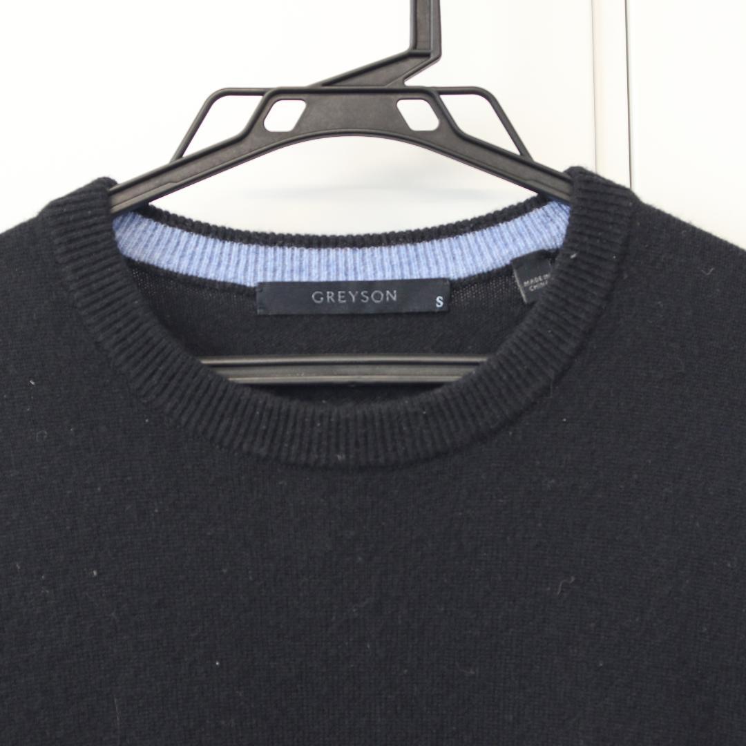 【定価7万】グレイソン カシミアセーター S ブラック GREYSON ゴルフ