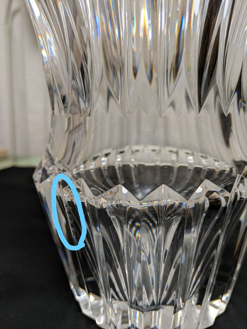 大幅値下★Baccarat バカラ 花瓶　大型　フラワーベース　27cm