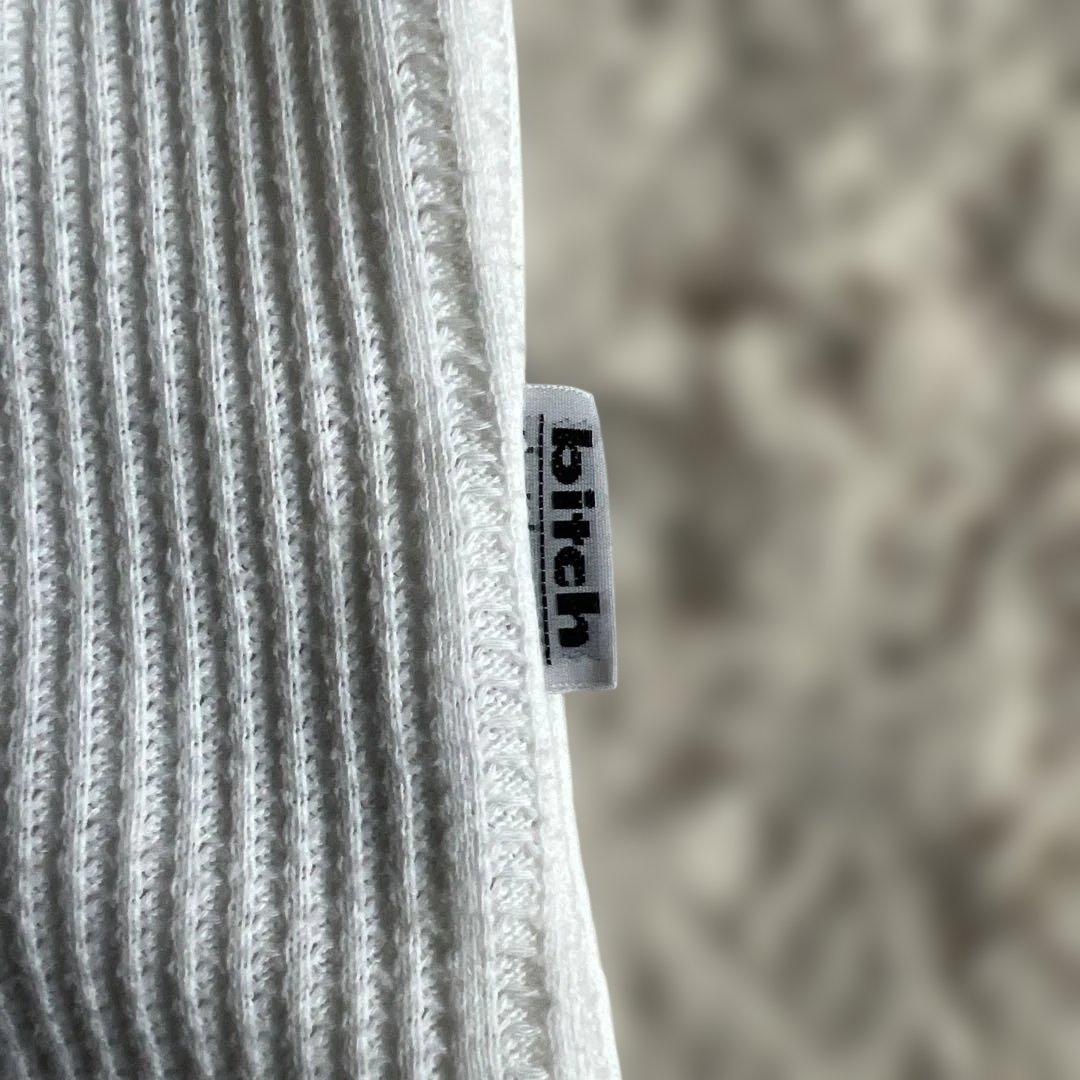 bitch skateboard/ビッチスケートボード/VネックリブTシャツ/