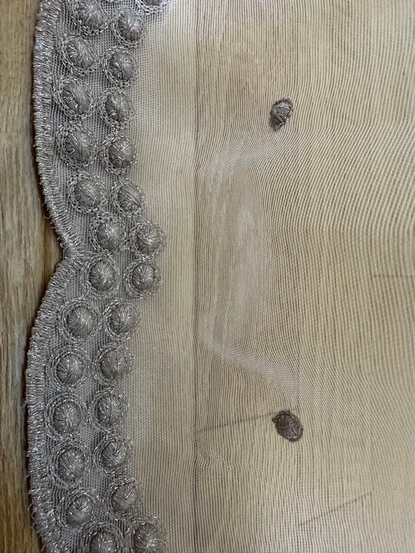刺繍入りレースカーテン（チュール）｜ワイド窓用