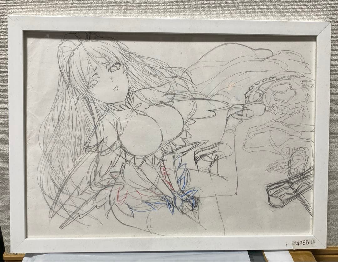直筆　ラフ　イラスト　神裂火織　とある魔術の禁書目録　超電磁砲