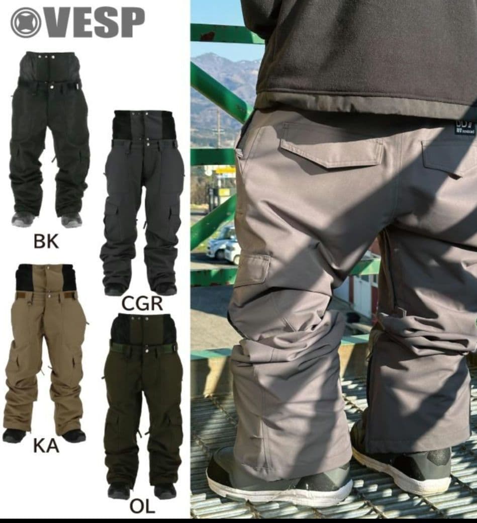 VESP ベスプ メンズ レディース ウェア パンツ VPMP1042 ブラック