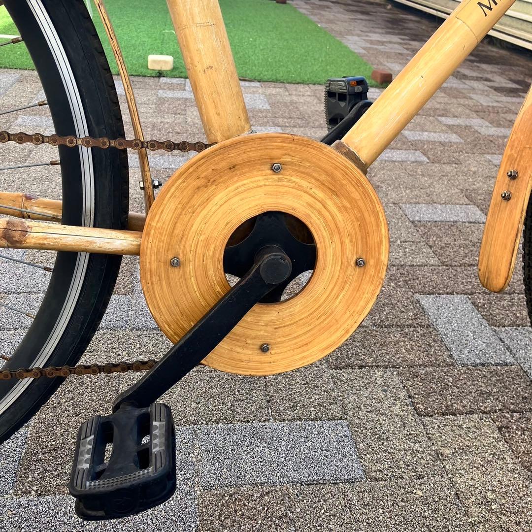ベトナム製　バンブーバイク　竹製フレーム　竹製自転車