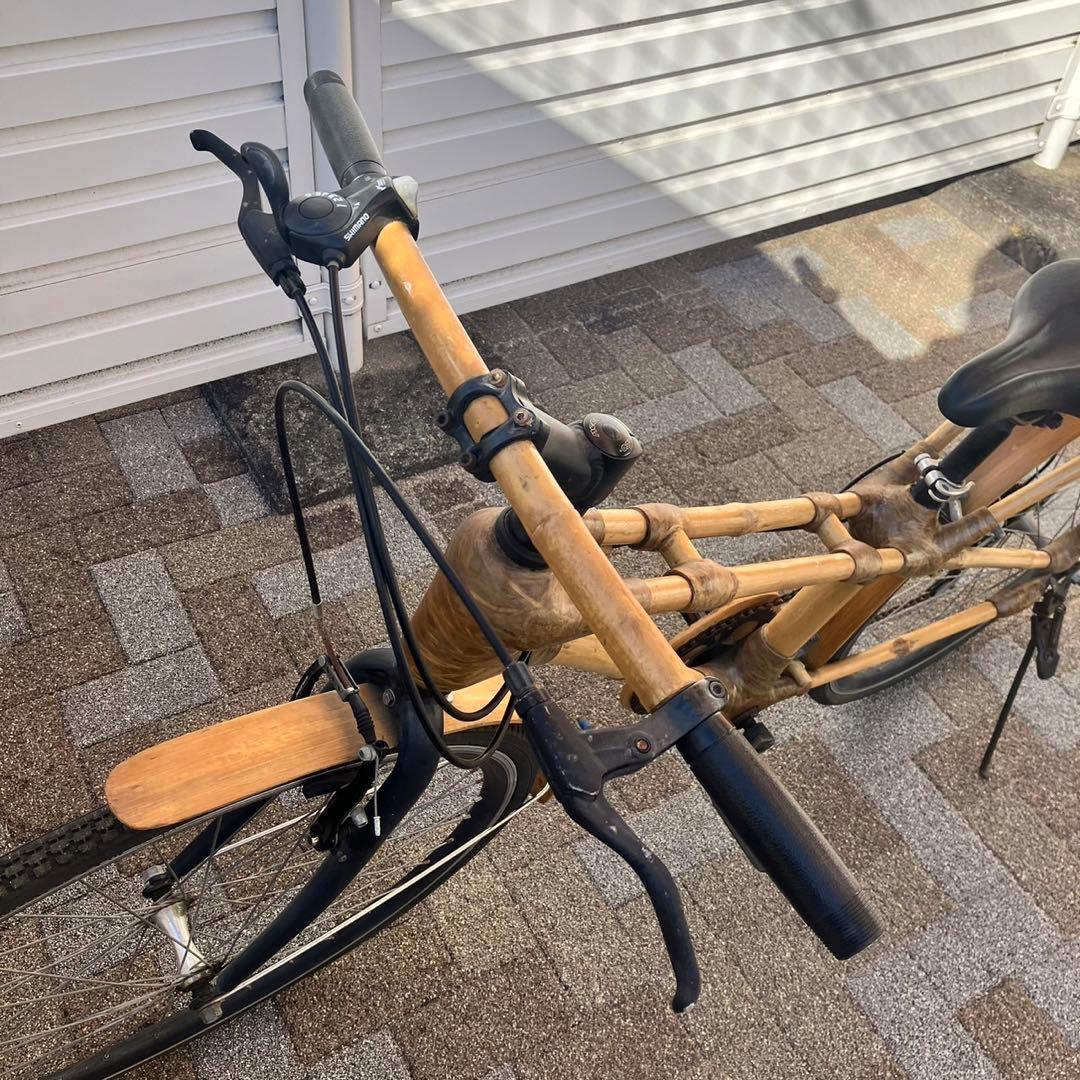 ベトナム製　バンブーバイク　竹製フレーム　竹製自転車
