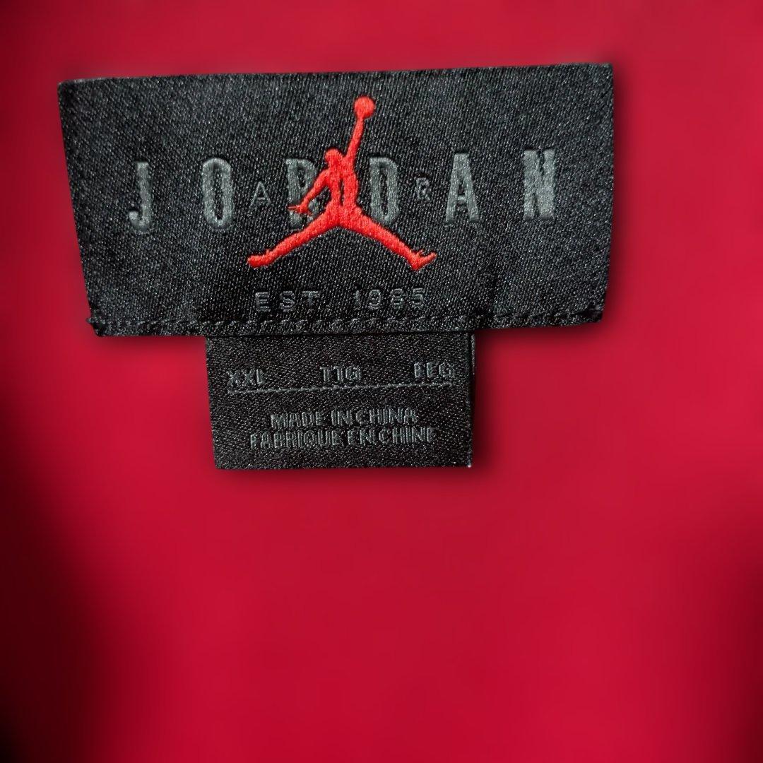 【美品】JORDAN フルジッパー ジャケット XXL 黒/赤 大きいサイズ