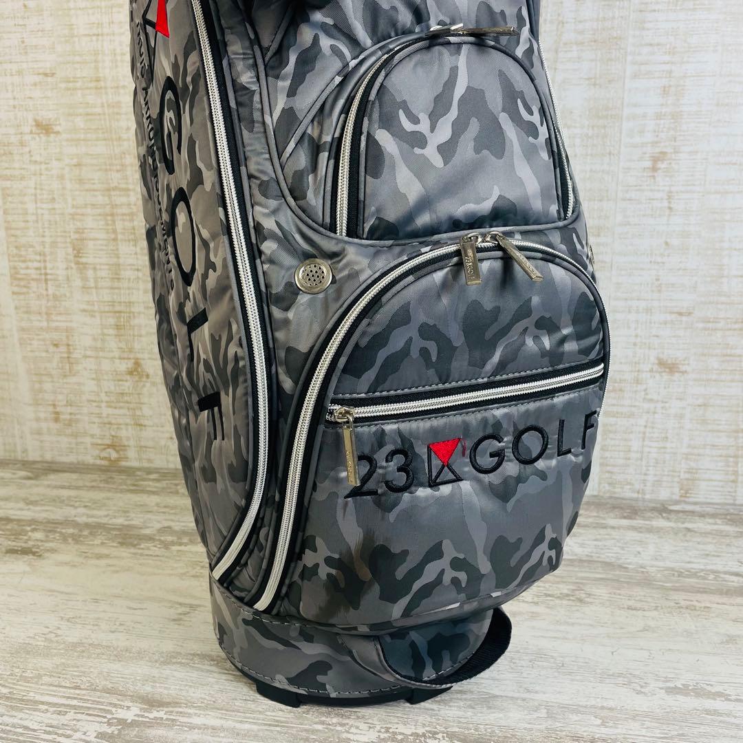 23区GOLF ONWARD グレーカモフラージュ　迷彩　キャディバッグ