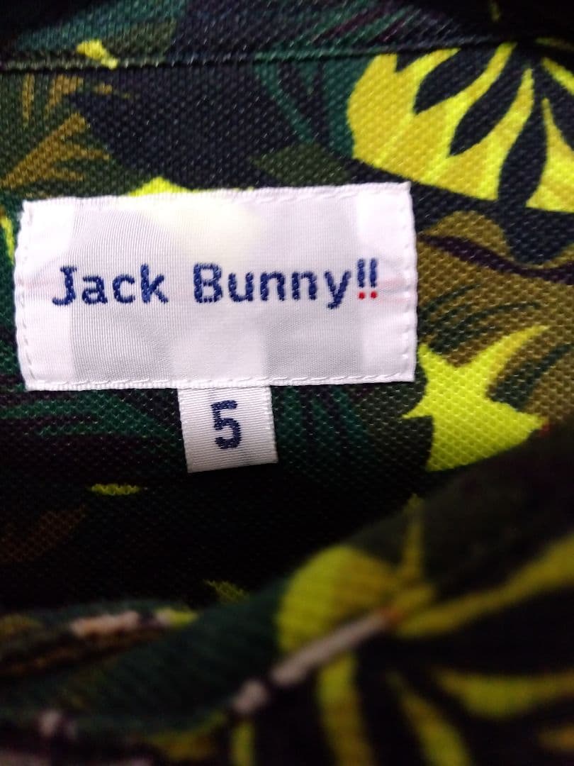 美品✨Jack Bunny!! ジャングル柄ポロシャツ サイズ5