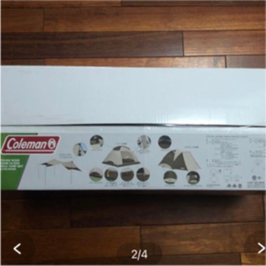 3回使用コールマン　タフワイドドームiv300 ヘキサセット　オリーブサンド