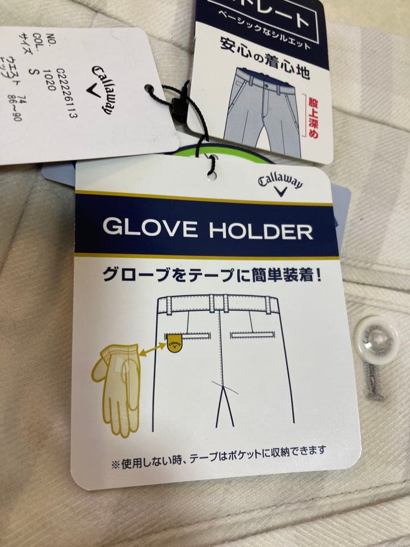 キャロウェイグレーチェックゴルフパンツWARM