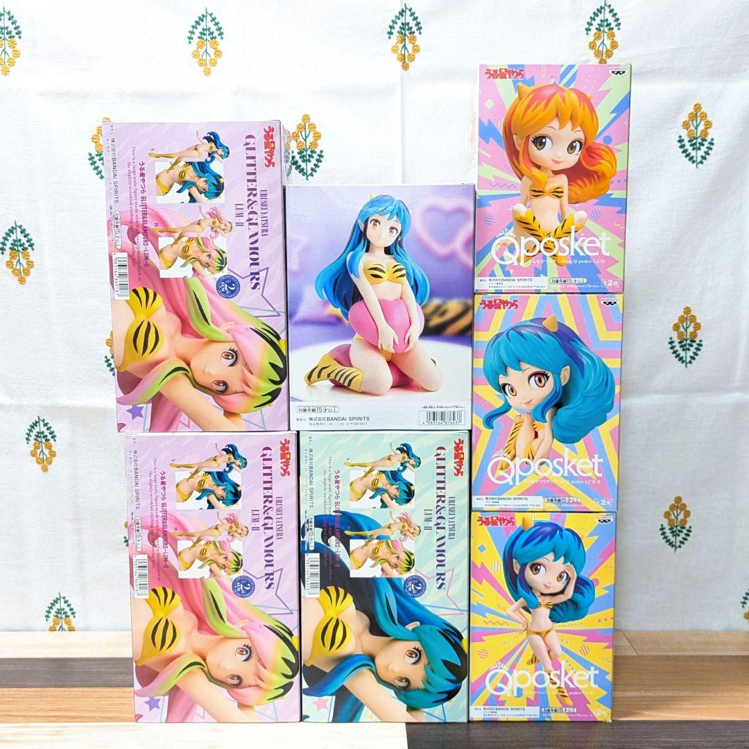 未開封　うる星やつら　ラムちゃん　フィギュア　７点セット　Qposket