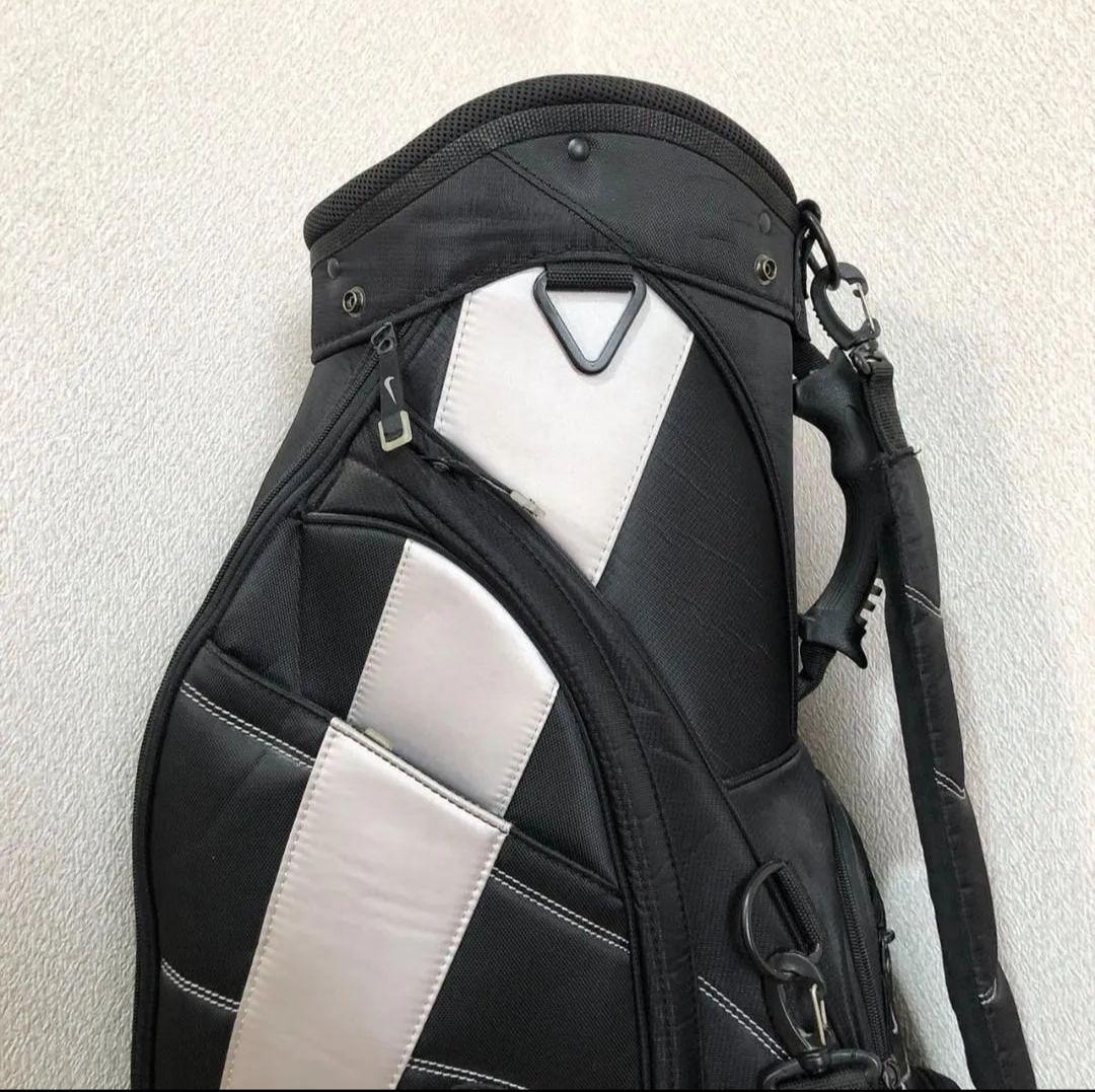 Nike キャディバッグ 黒/白 ストライプデザイン