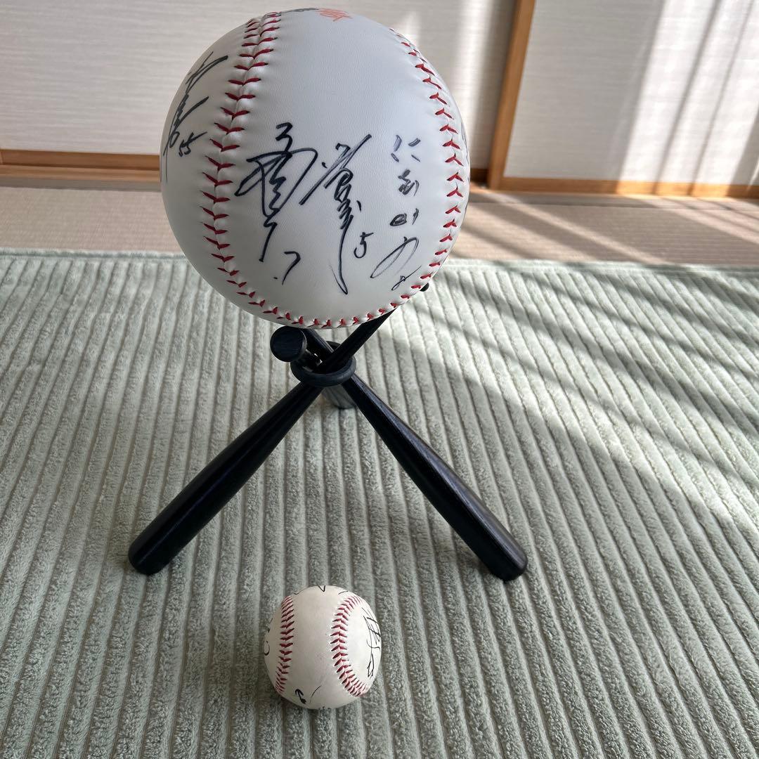 巨人軍２００２年優勝記念ジャンボ直筆非売品１２名直筆貴重サインボール直径約２０