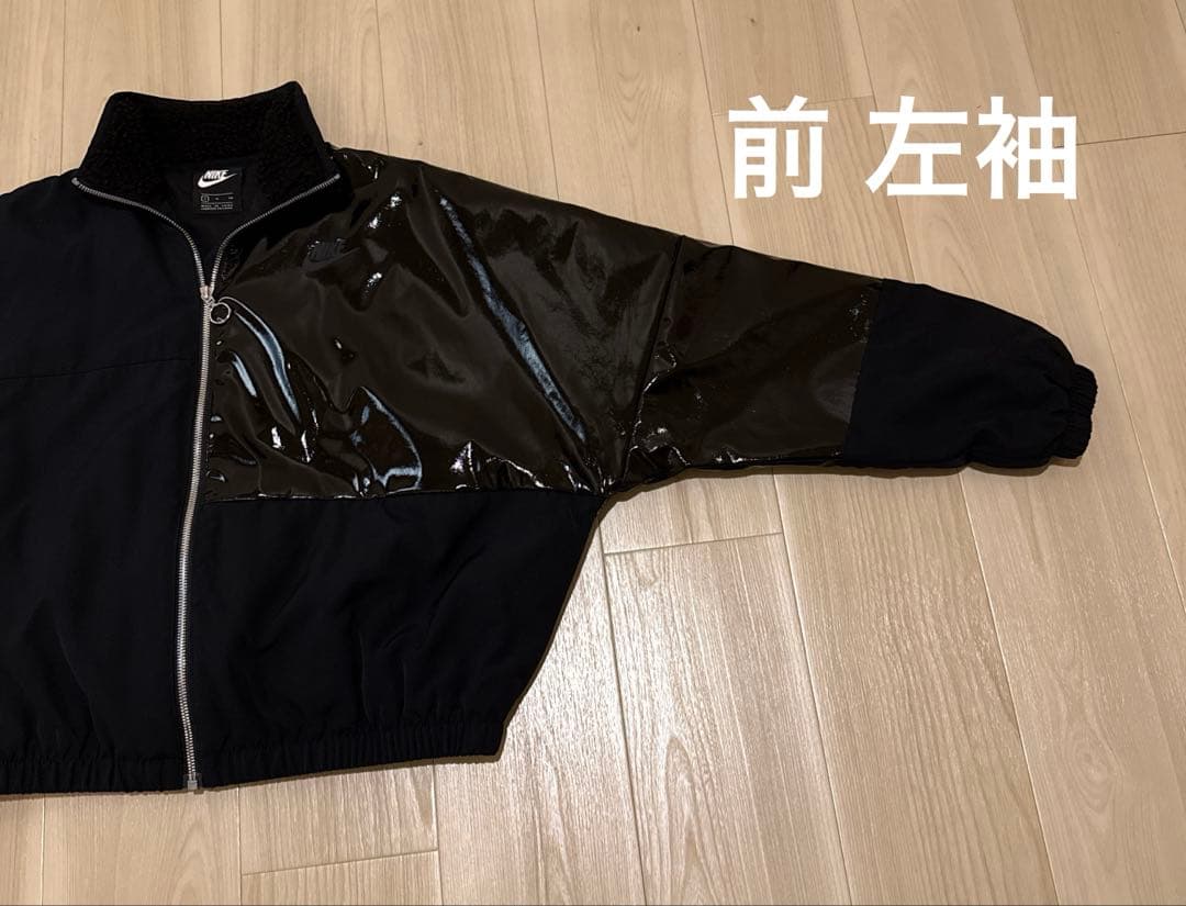 値下げ！【NIKE】アシンメトリー 異素材ドルマンジャケット S オーバーサイズ